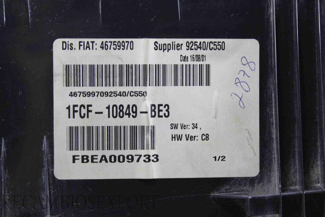 Cuadro de instrumentos Fiat Stilo 46759970 1FCF10849BE3 1FCF-10849-BE3 92540C550 92540/C550 - foto 3