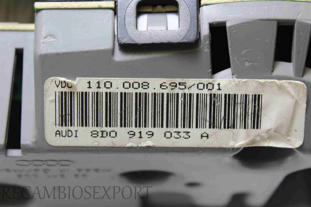 Cuadro de instrumentos Audi A4 8D0919033A 8D0 919 033 A VD0 110008695 001 110.008.695/001 - foto 3