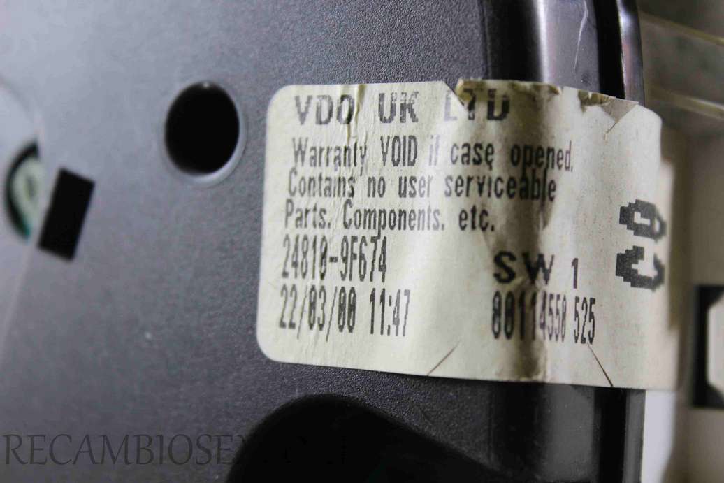 Cuadro de instrumentos Nissan Primera 248109F674 24810-9F674 - foto 3