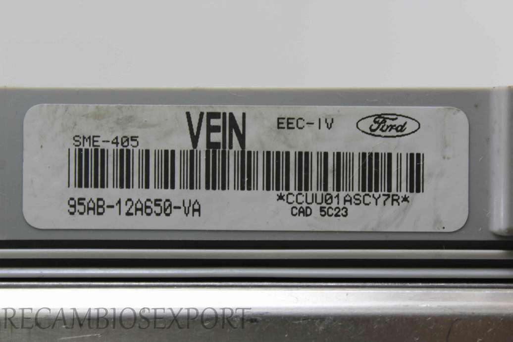 Centralita del motor Ford Escort 95AB12A650VA 95AB-12A650-VA - foto 2