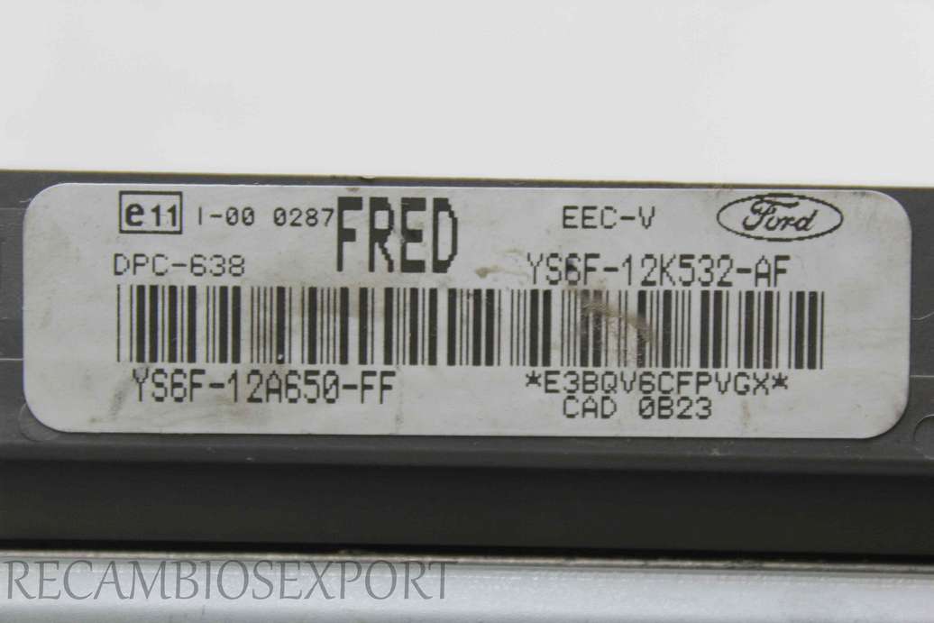 Centralita del motor Ford Courier Fiesta YS6F12A650FF YS6F-12A650-FF YS6F12K532AF YS6F-12K532-AF - foto 2