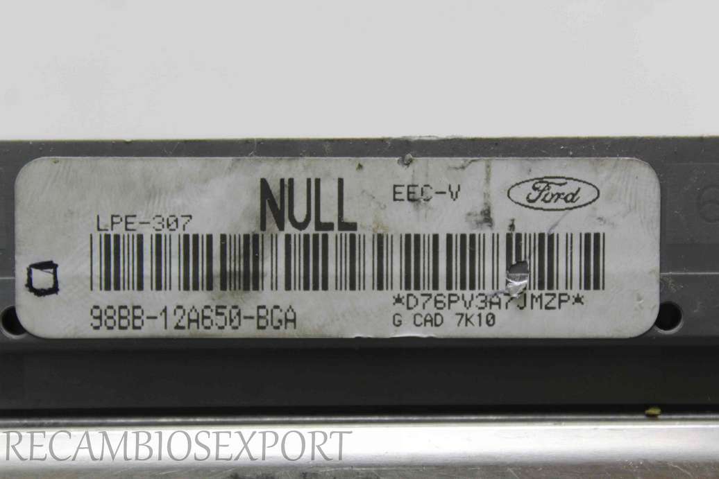 Centralita del motor Ford Mondeo 98BB12A650BGA 98BB-12A650-BGA - foto 2