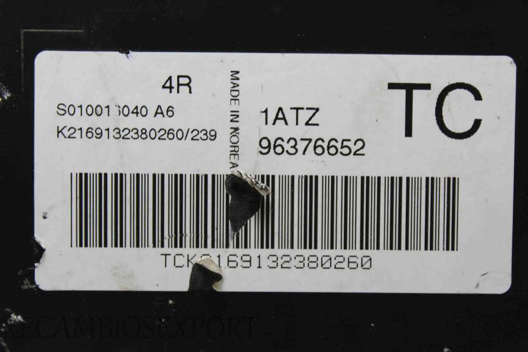Centralita del motor Daewoo Kalos 96376652 S010016040A6 S010016040 A6 - foto 2