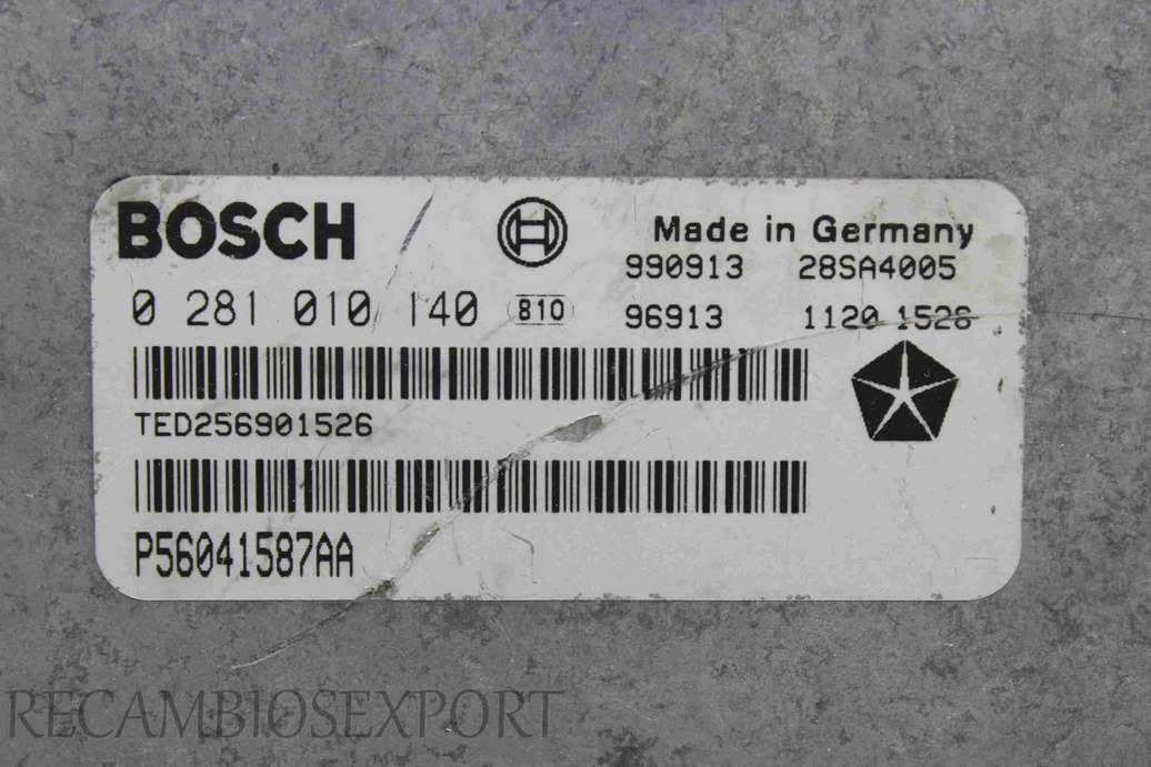 Centralita del motor Jeep Grand Cherokee P56041587AA Bosch 0281010140 0 281 010 140 - foto 2