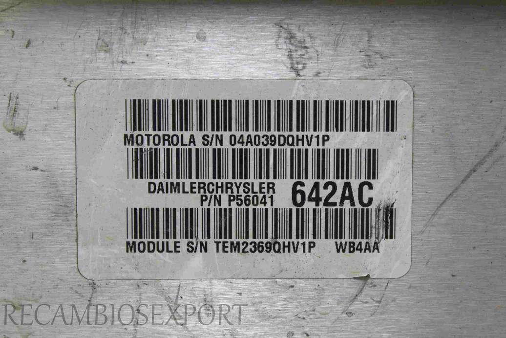 Centralita del motor Jeep Grand Cheroke P56041642AC P56041 642AC - foto 2