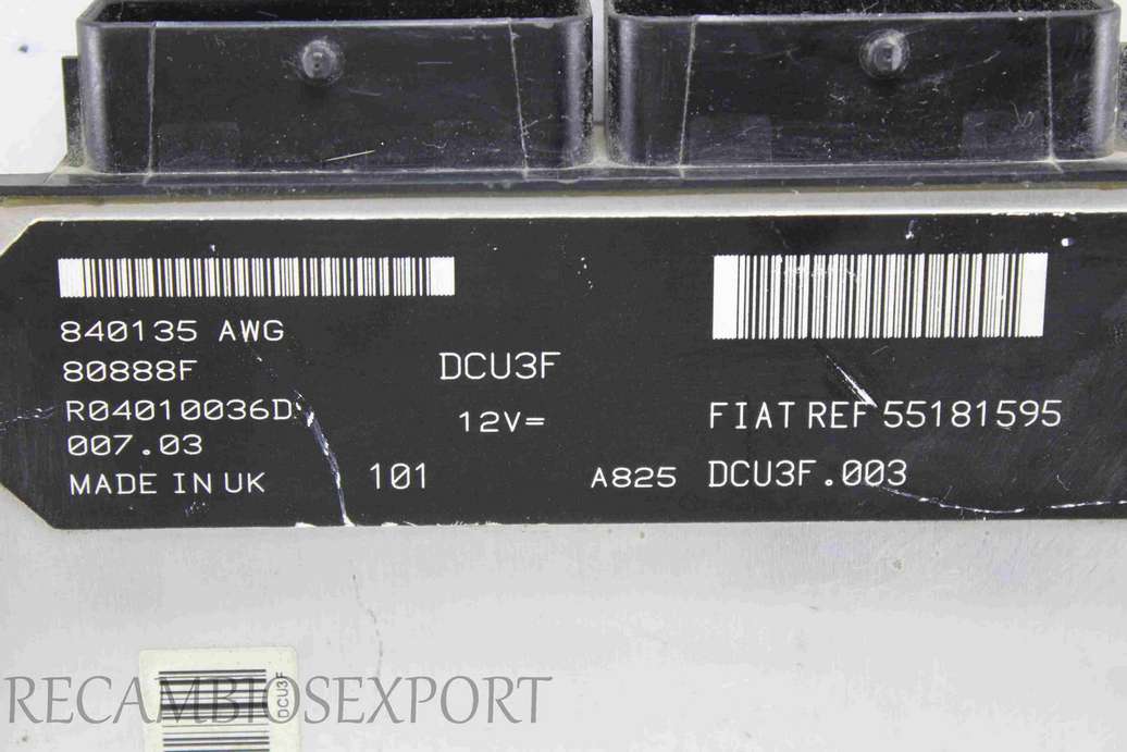 Centralita del motor Fiat Doblo 55181595 DCU3F R04010036D - foto 2