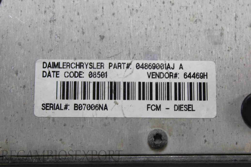 Modulo de cierre centralizado Chrysler Voyager 04869001AJA 04869001AJ A - foto 2