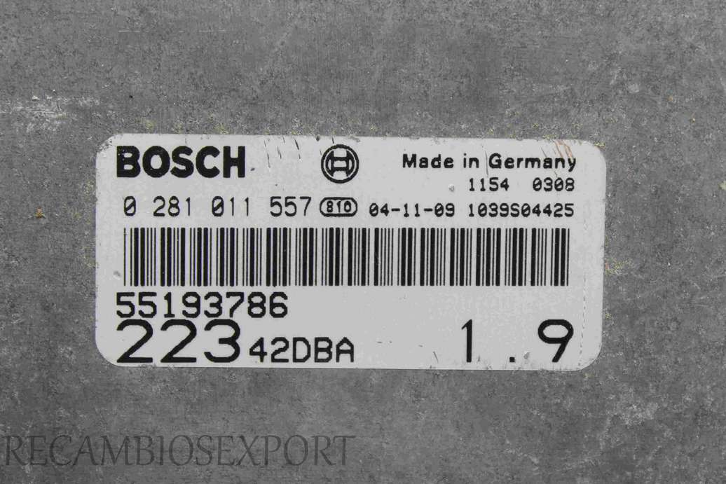Centralita del motor Fiat-Doblo 55193786 Bosch 0281011557 0 281 011 557 22342DBA - foto 2