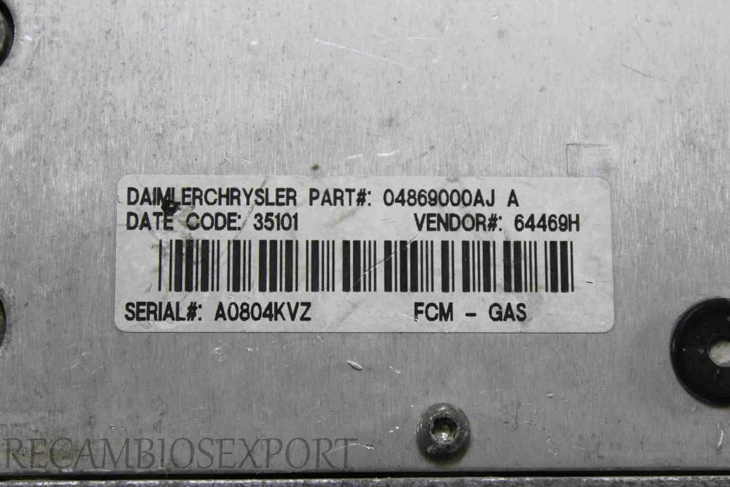 Centralita de control Dodge Caravan ECU 04869000AJA 04869000AJ A FCM-GAS - foto 2