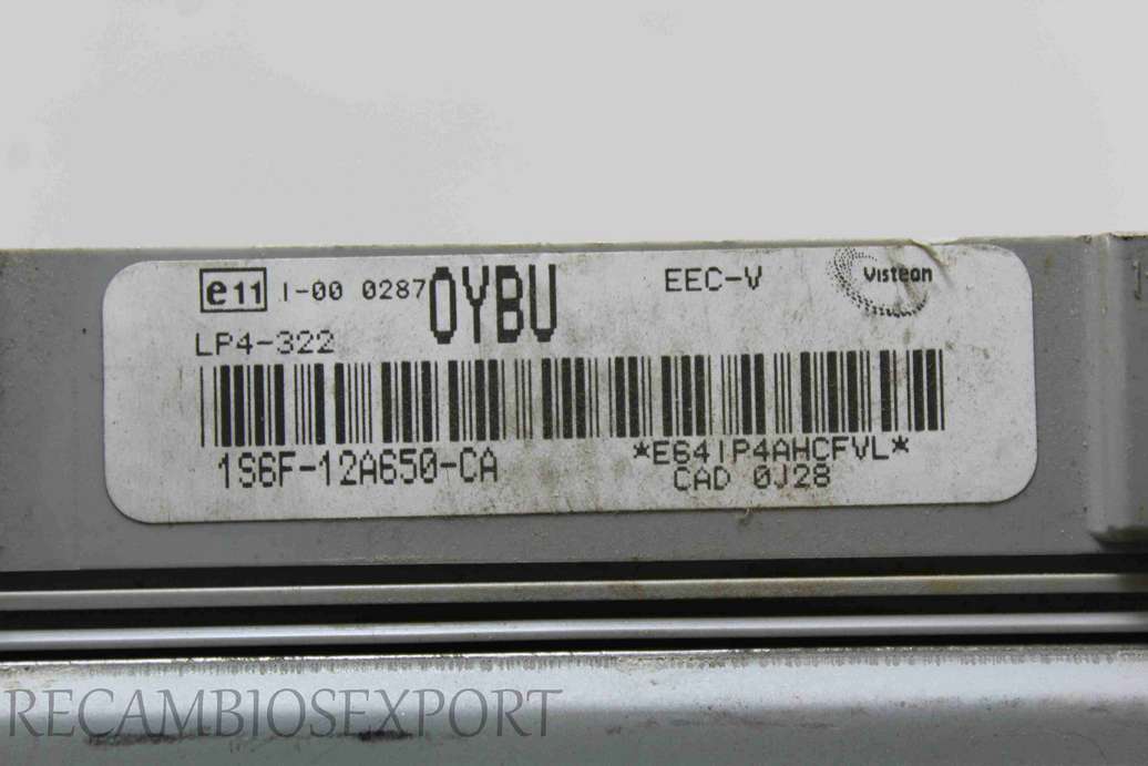 Centralita del motor Ford Fiesta 1S6F12A650CA 1S6F-12A650-CA OYBU LP4-322 - foto 2