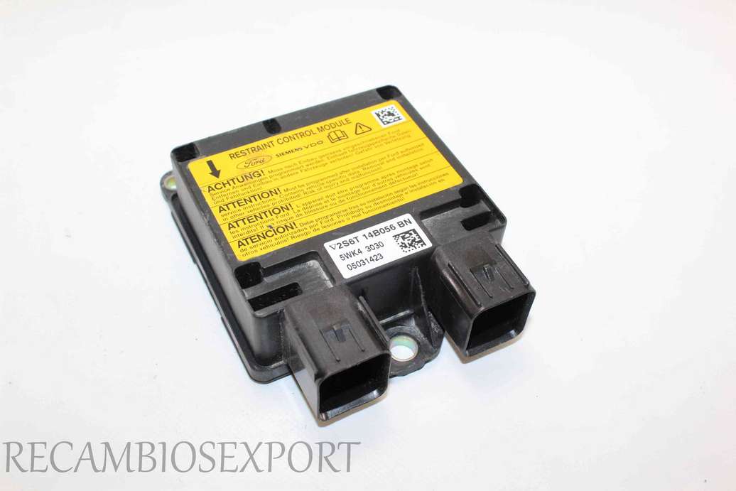 Centralita de airbag Ford Fiesta Fusion 2S6T14B056BN 2S6T 14B056 BN Siemens 5WK43030 5WK4 3030 - foto 1