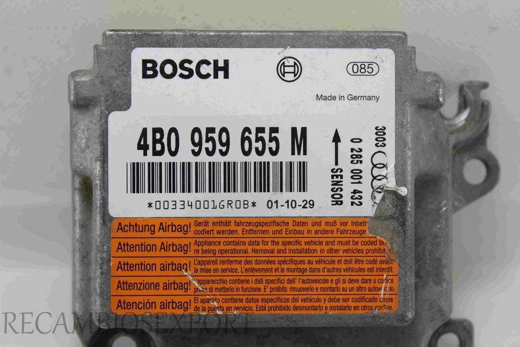Centralita de airbag Audi A6 C5 Avant 4B0959655M 4B0 959 655 M Bosch 0285001432 0 285 001 432 - foto 2
