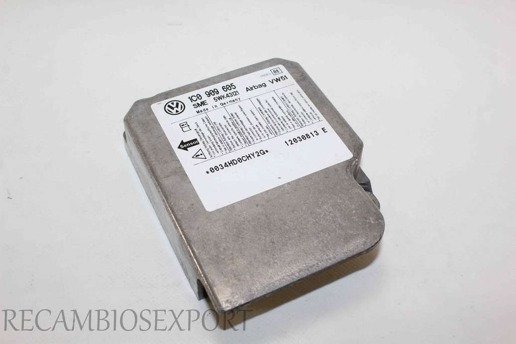 Centralita de airbag VW Polo 1C0909605 1C0 909 605 SME 5WK43121 IND 08 - foto 1