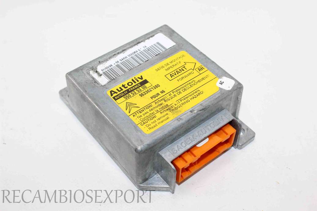 Centralita de airbag Citroen Xsara 9633621380 Autoliv 550535300 550 53 53 00 AH - foto 1