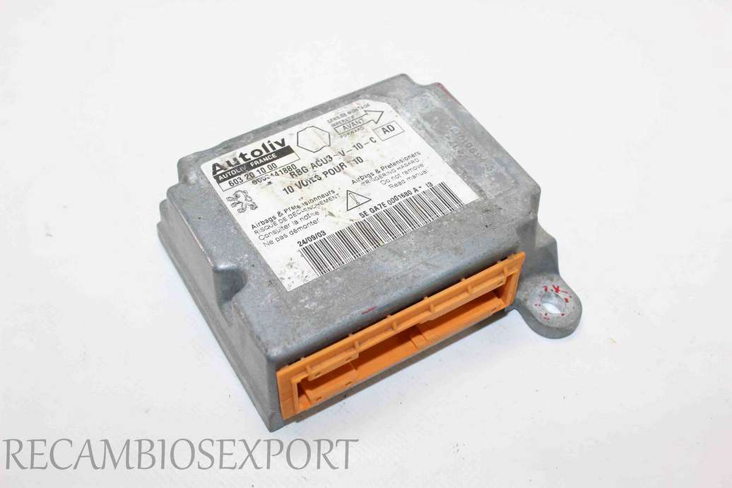 Centralita de airbag Peugeot 206 9653441880 Autoliv 603201000 603 20 10 00 AD - foto 1