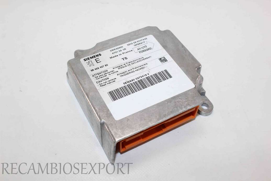 Centralita de airbag Peugeot 307 9645840780 96 458 407 80 SME 5WK42908 47010506 4701 05 06 - foto 1