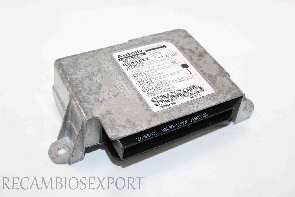 Centralita de airbag Renault Megane 8200682384 Autoliv 605489900 605 48 99 00 AF - foto 1