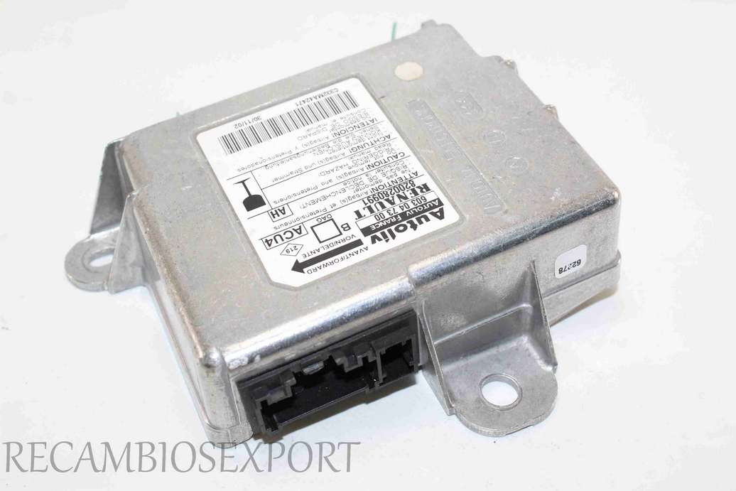 Centralita de airbag Renault Megane 8200280991 Autoliv 603047300 603 04 73 00 AH - foto 1