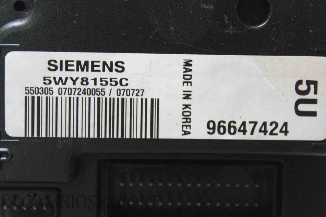Caja de fusibles Chevrolet Epica 96647424 Siemens 5WY8155C - foto 2