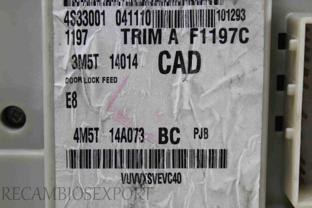 Caja de fusibles Ford Focus C-Max 4M5T14A073BC 4M5T-14A073-BC 3M5T14014CAD 3M5T-14014-CAD 519098206 - foto 3