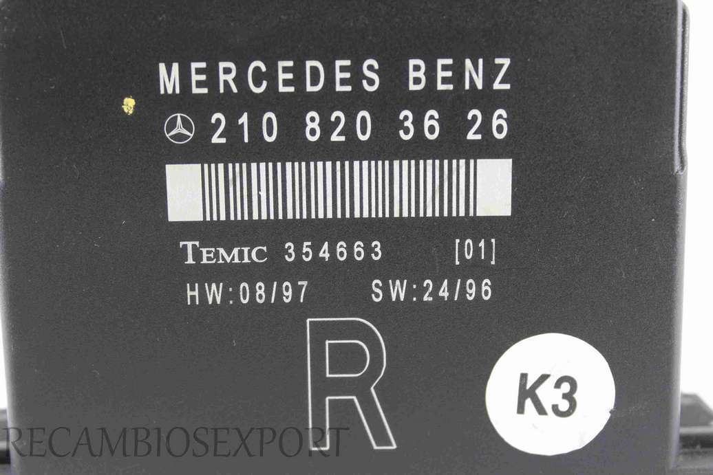 Modulo de control Mercedes W202 2108203626 210 820 36 26 Temic 354663 K3 - foto 2