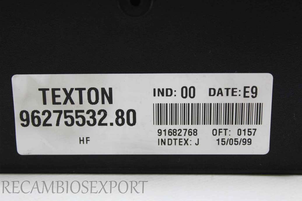 Centralita cierre centralizado Citroen Xantia 9627553280 96275532.80 DATE E9 IND J Texton - foto 2