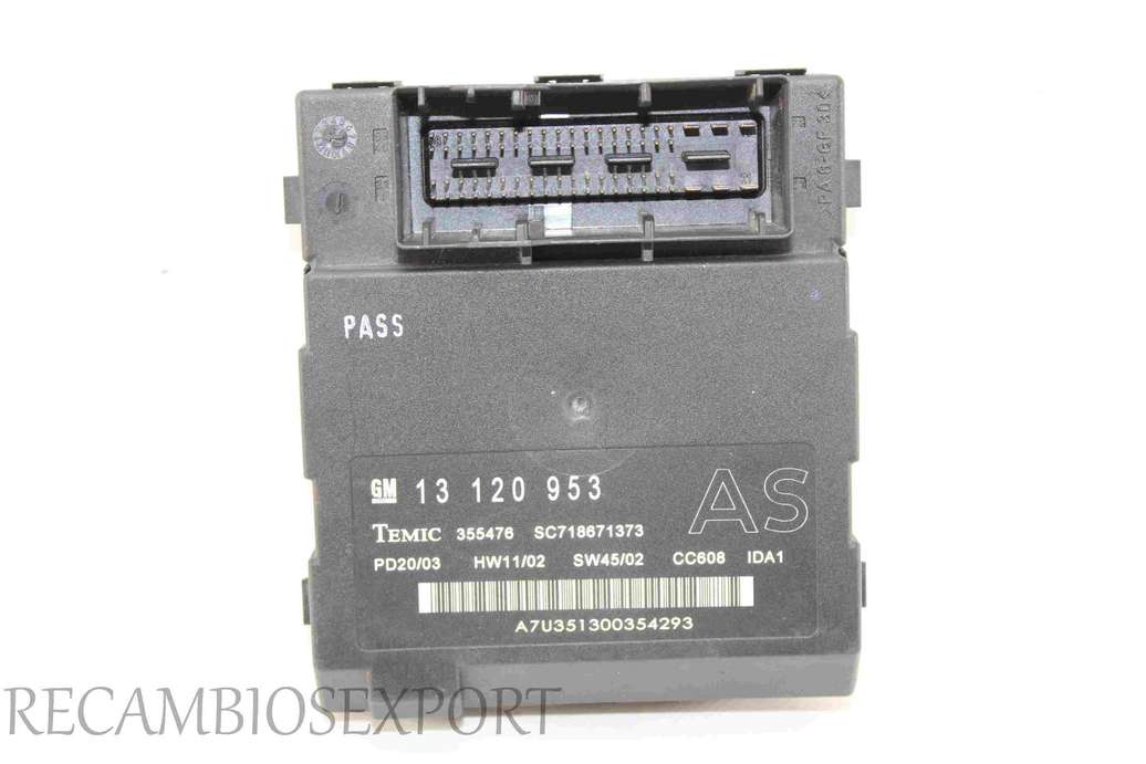 Dispositivo de control Opel Signum Vectra 13120953AS 13120953 13 120 953 AS Temic 355476 SC718671373 - foto 1