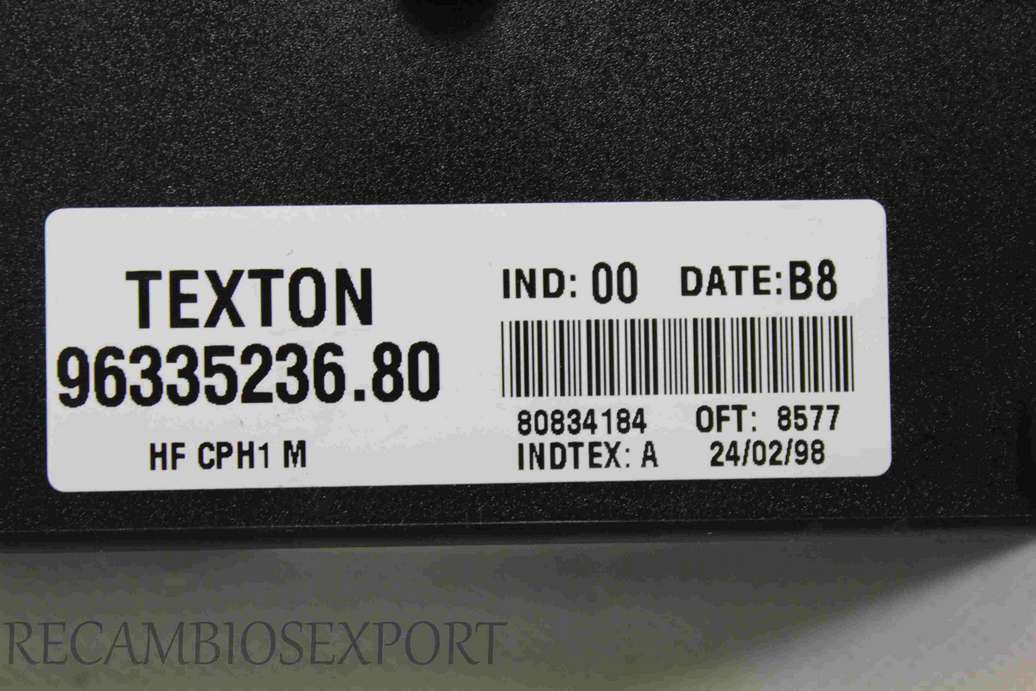 Centralita cierre centralizado Citroen Xsara 9633523680 96335236.80 DATE B8 IND A Texton - foto 2