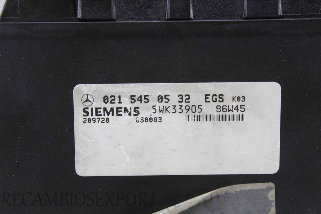 Centralita caja de cambios Mercedes W210 0215450532 021 545 05 32 Siemens 5WK33905 - foto 2