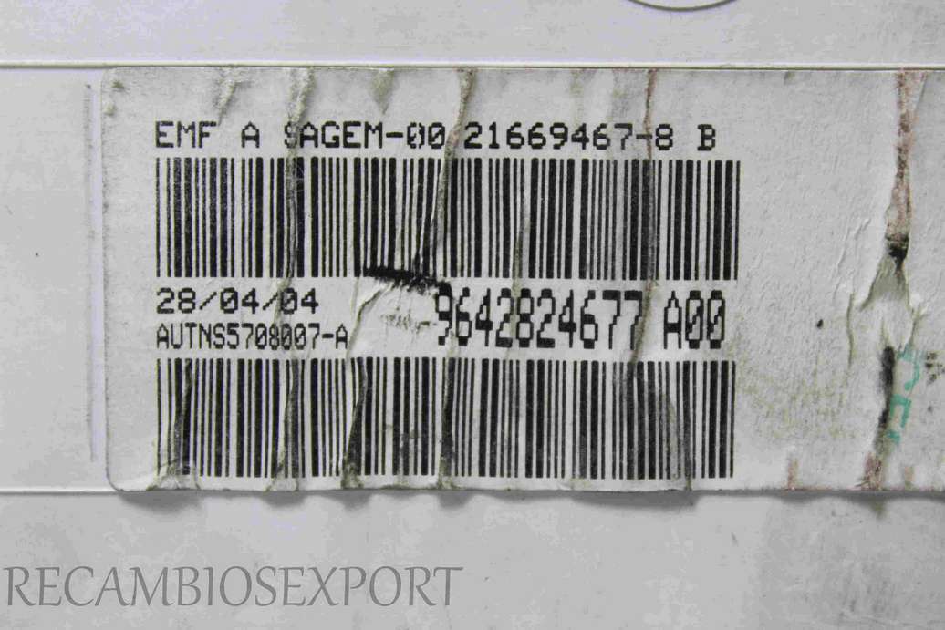 Pantalla de display Citroen Berlingo Peugeot Partner 9642824677A00 964282467 A00 Sagem-00 216694678 21669467-8 - foto 2