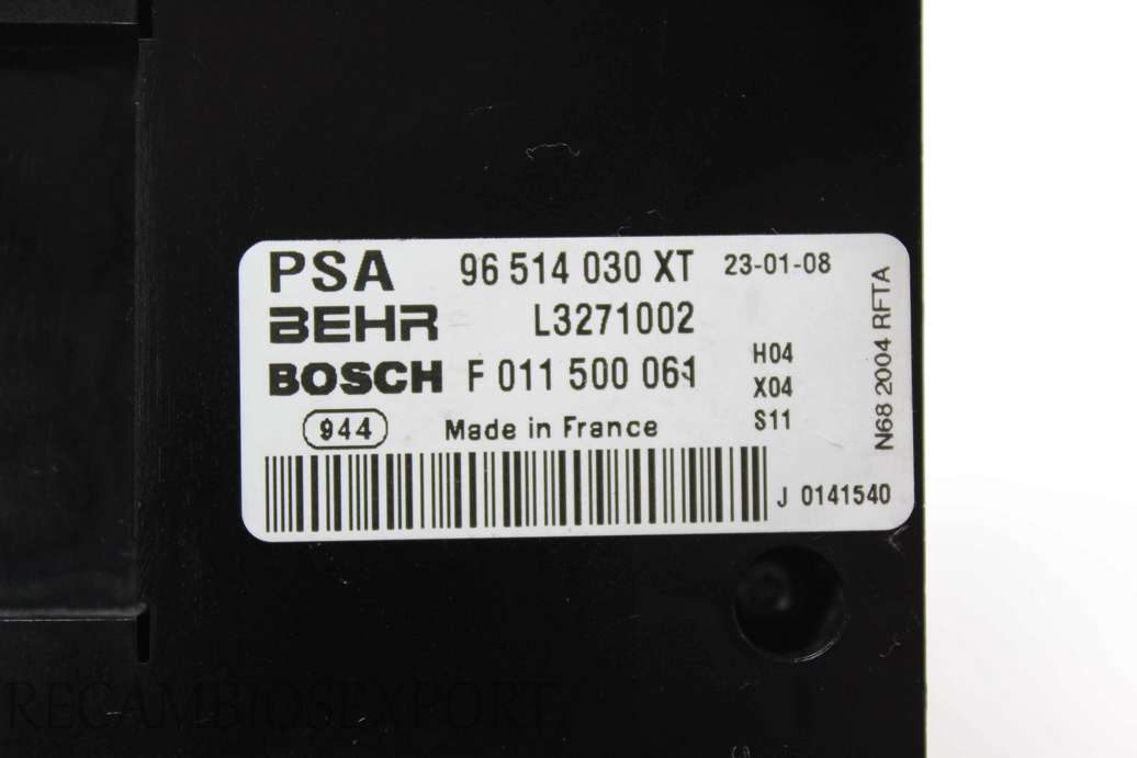 Panel de clima Citroen xsara picasso Peugeot 307 96514030XT 96 514 030 XT Behr L3271002 Bosch F011500061 F 011 500 061 - foto 2