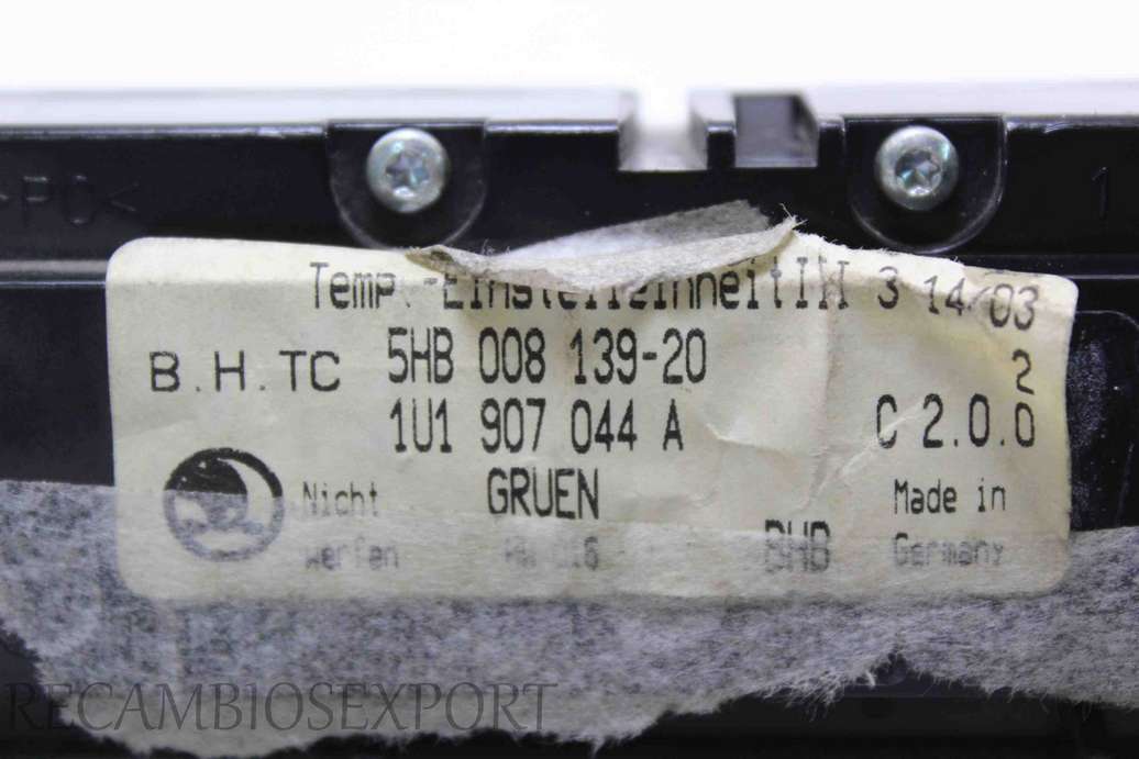 Panel de clima Skoda Octavia Volkswagen Passat 1U1907044A 1U1 907 044 A 5HB00813920 5HB 008 139 20 - foto 2