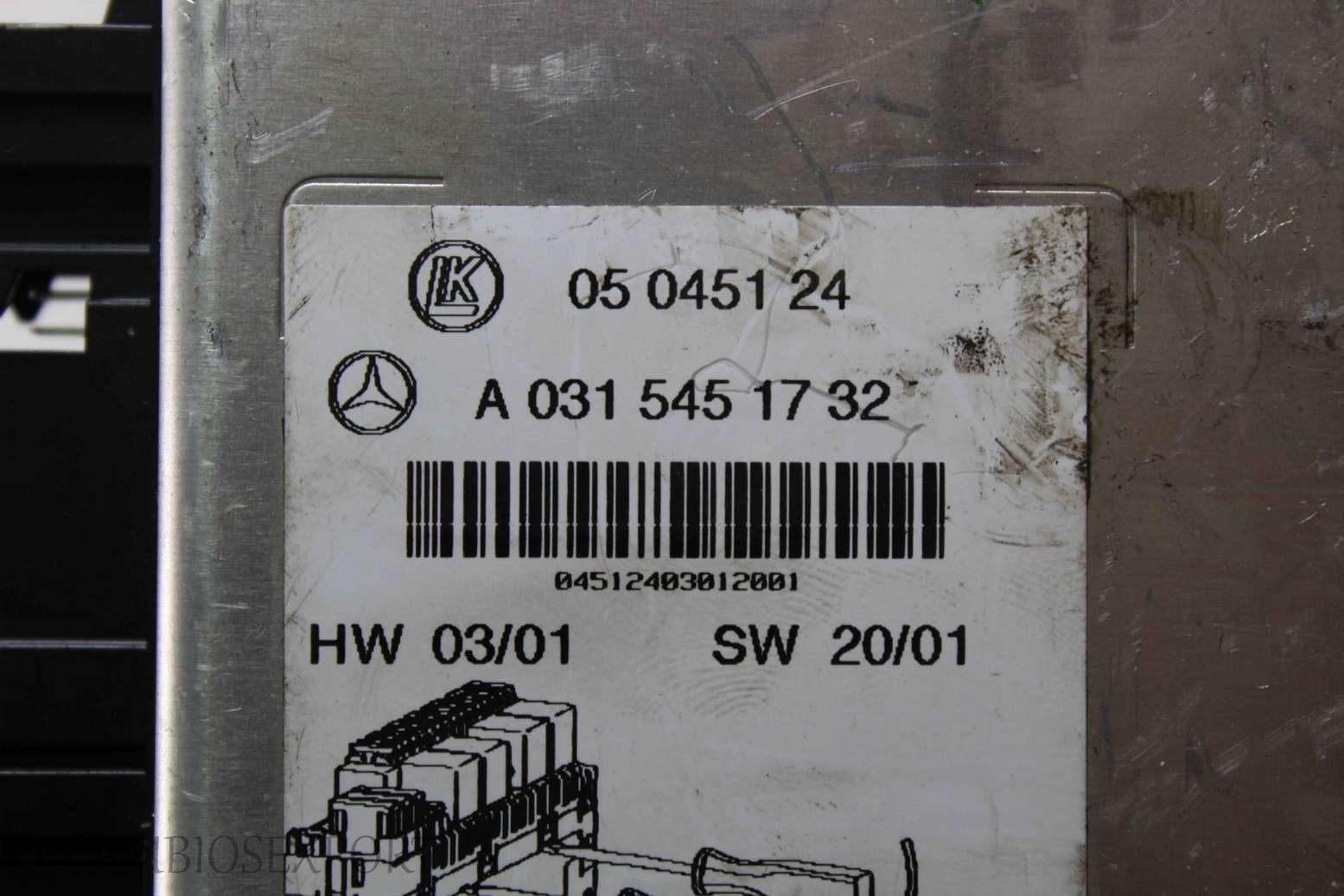 Caja de fusibles Mercedes W215 W220 A0315451732 A 031 545 17 32 0005404550 000 540 45 50 05045124 05 0451 24 08045164 08 0451 64 Q04 - foto 3