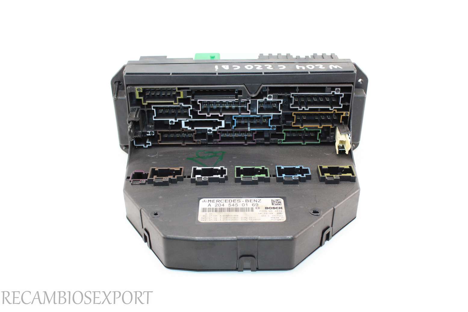 Caja de fusibles Mercedes W204 A2045450169 A 204 545 01 69 Bosch F005V00834 F005 V0 0834 - foto 3