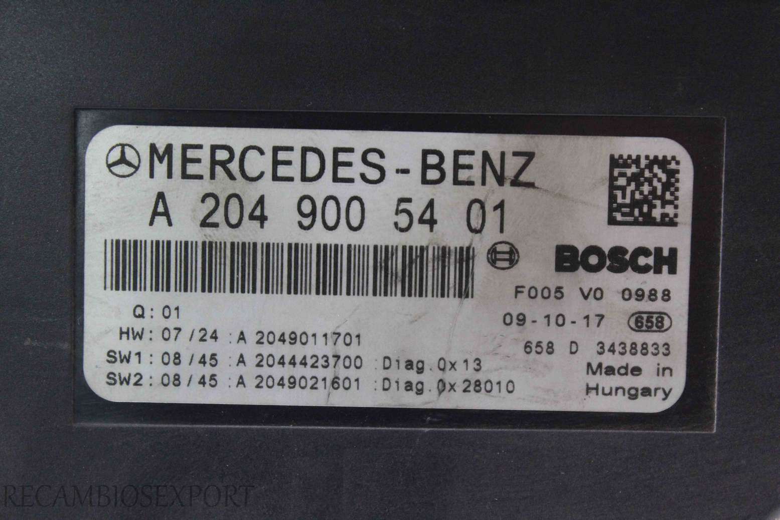 Caja de fusibles Mercedes W204 - foto 2