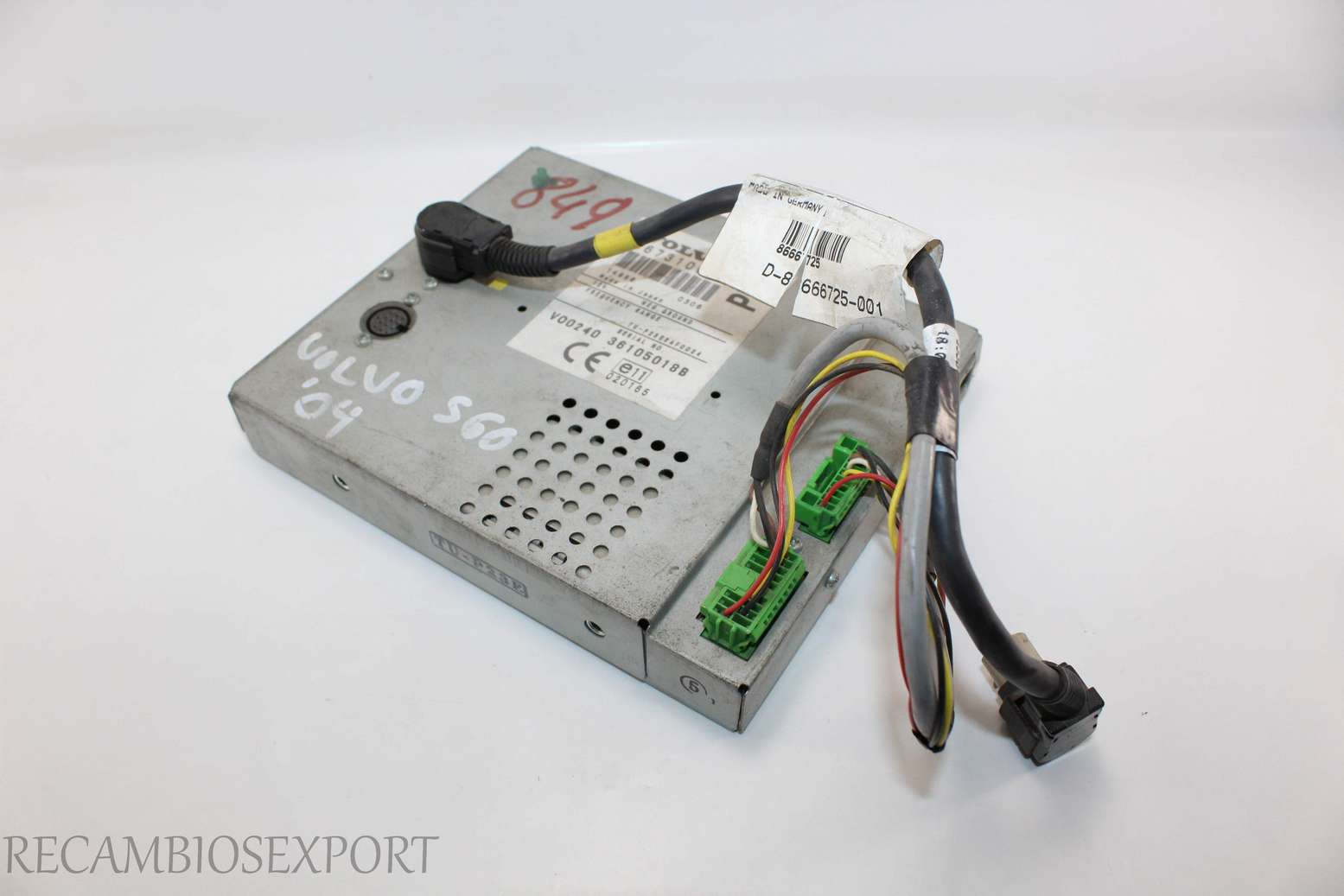 Sistema de navegación Volvo V70 86731001 8673100-1 TU-P23E3AF0024 D8666725001 D-8666725-001 - foto 1