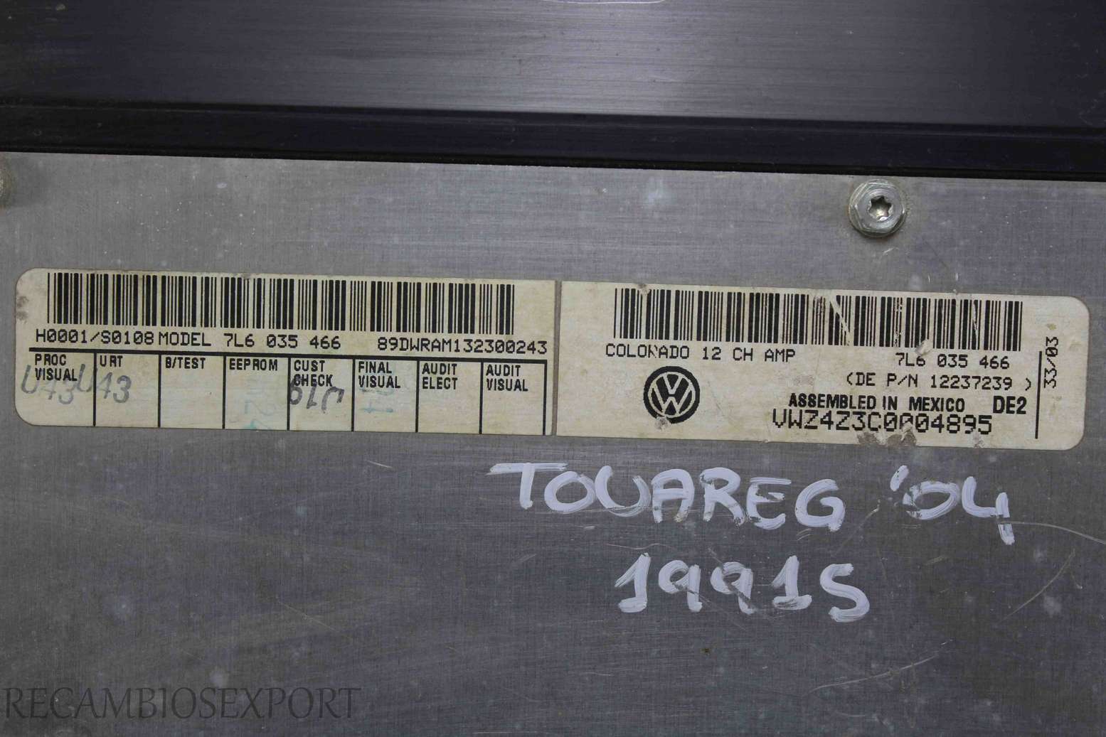 Modulo de amplificador VW Touareg 7L6035466 7L6 035 466 - foto 2