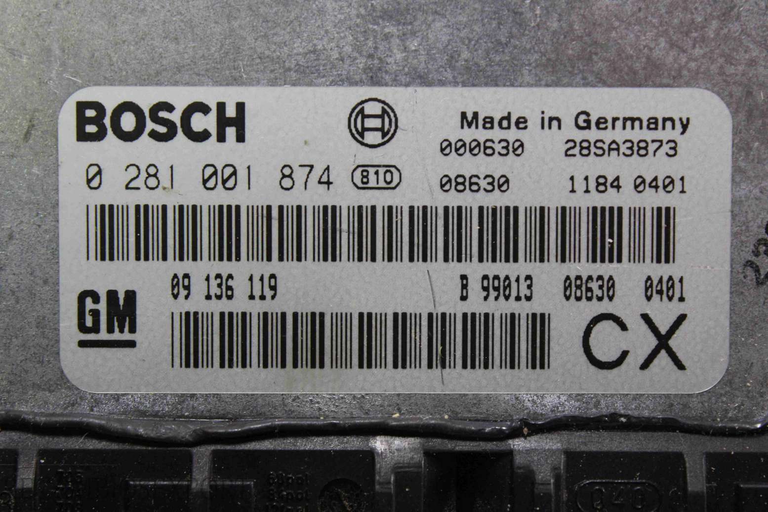 Centralita del motor Opel Astra Vectra 09136119CX 09136119 09 136 119 Bosch 0281001874 0 281 001 874 - foto 2