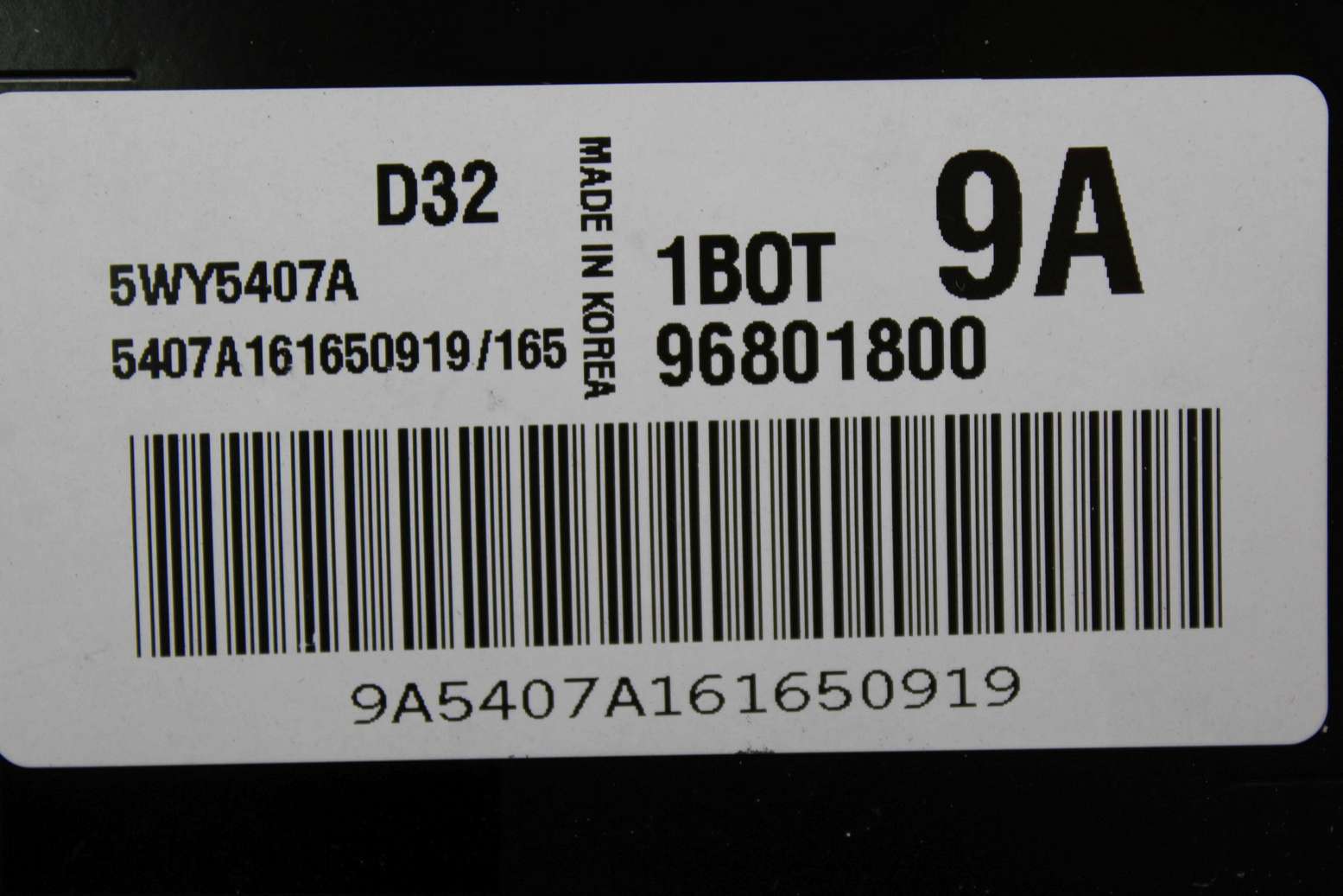 Centralita del motor Chevrolet Daewoo Matiz 96801800 Siemens 5WY5407A - foto 2