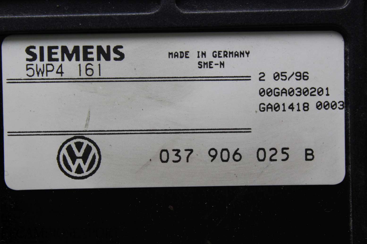 Centralita del motor VW Sharan 037906025B 037906025B Siemens 5WP4161 5WP4 161 - foto 2