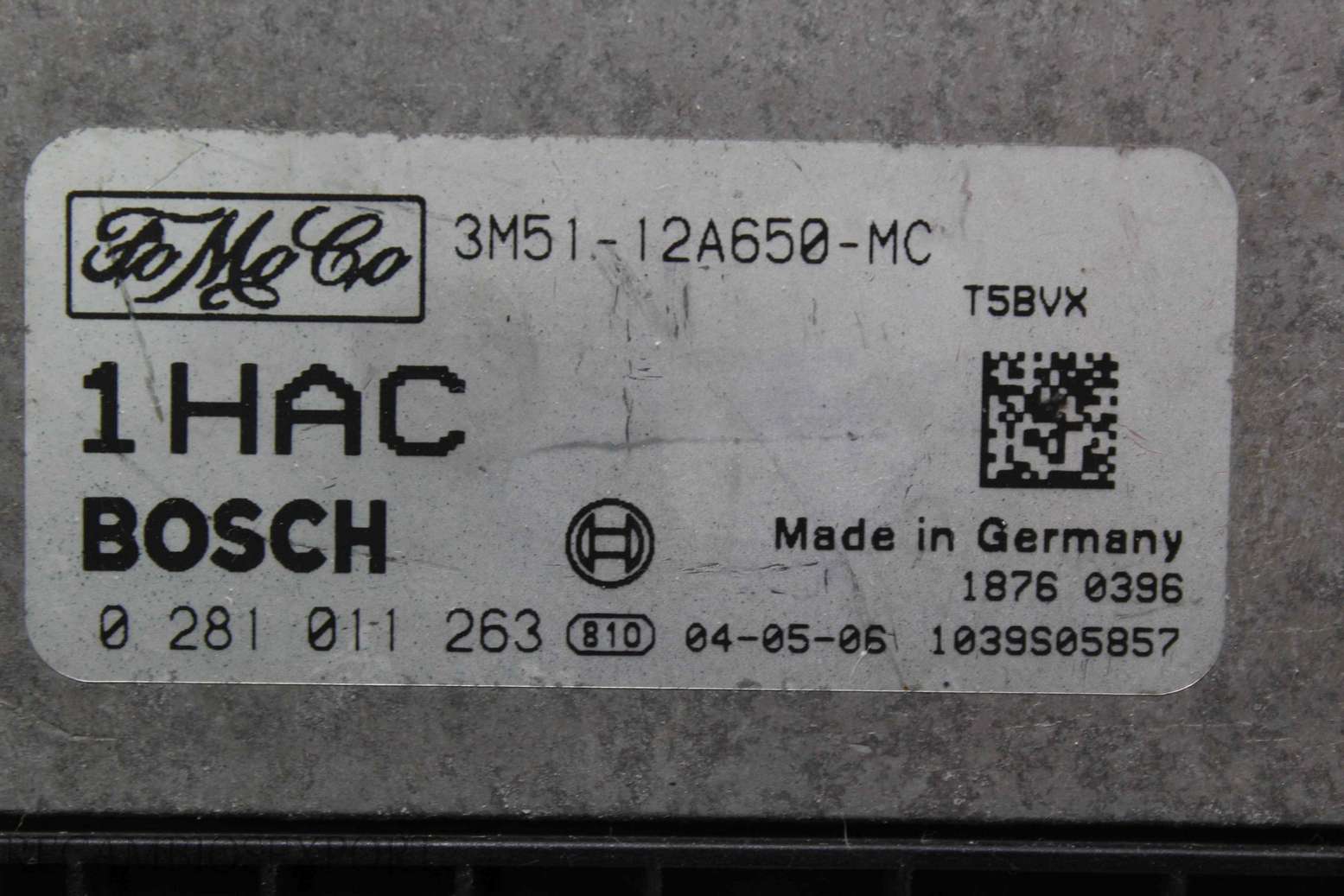 Centralita del motor Ford Focus C-Max 3M5112A650MC 3M51-12A650-MC Bosch 0281011263 0 281 011 263 - foto 2