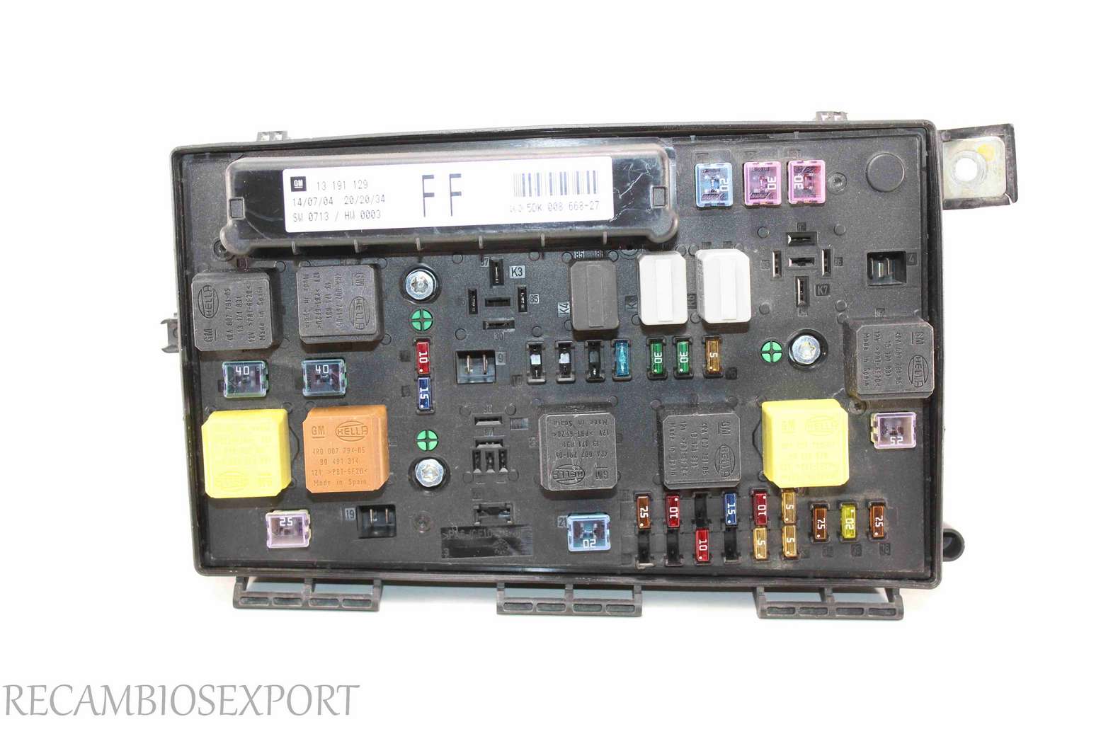 Caja de fusibles Opel Astra 13191129 13191129FF 13 191 129 FF 5DK00866827 5DK 008 668-27 - foto 1