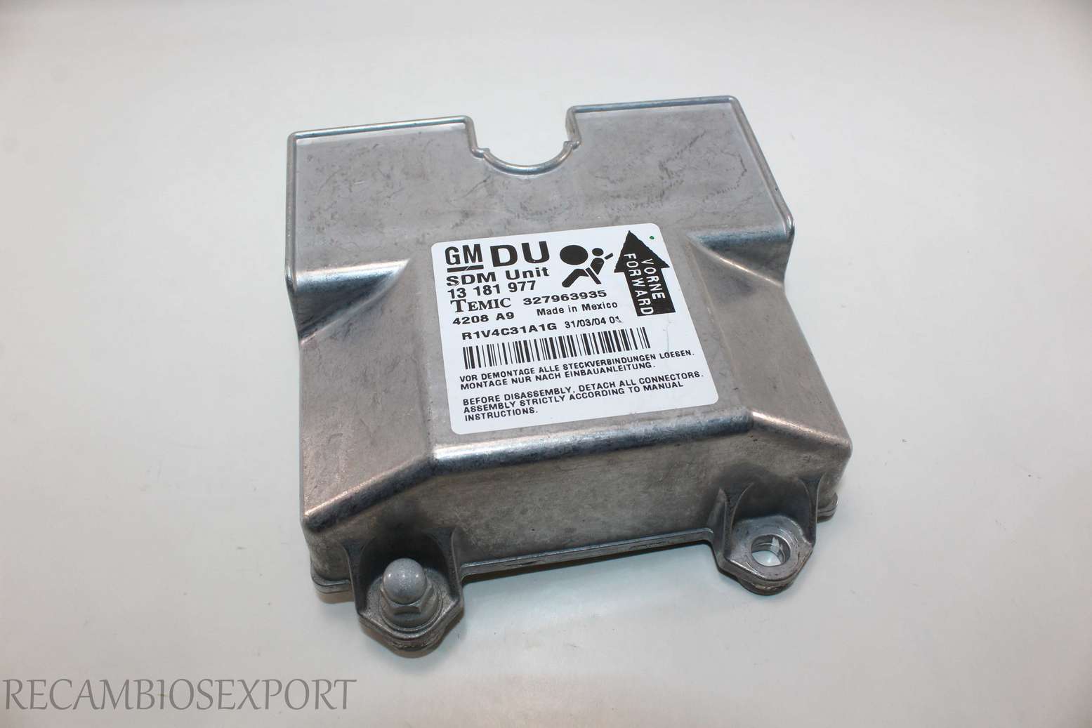 Centralita de airbag Opel Astra 13181977 13 181 977 GM Temic 327963935 - foto 1