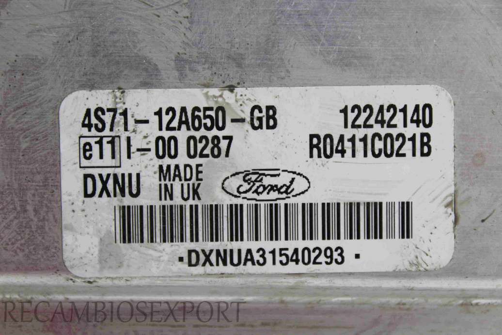 Centralita del motor Ford Mondeo 4S7112A650GB 4S71-12A650-GB R0411C021B - foto 2
