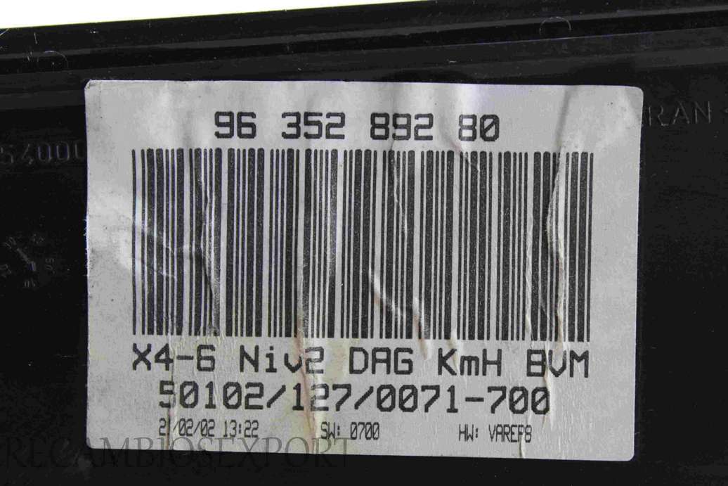 Cuadro de instrumentos Citroen C5 9635289280 96 352 892 80 - foto 2