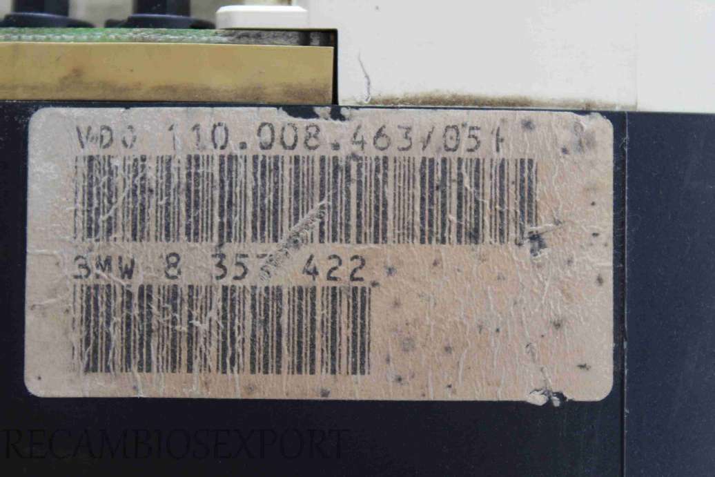 Cuadro de instrumentos BMW E36 8357422 8 357 422 VDO 110008463051 110.008.463/051 - foto 2