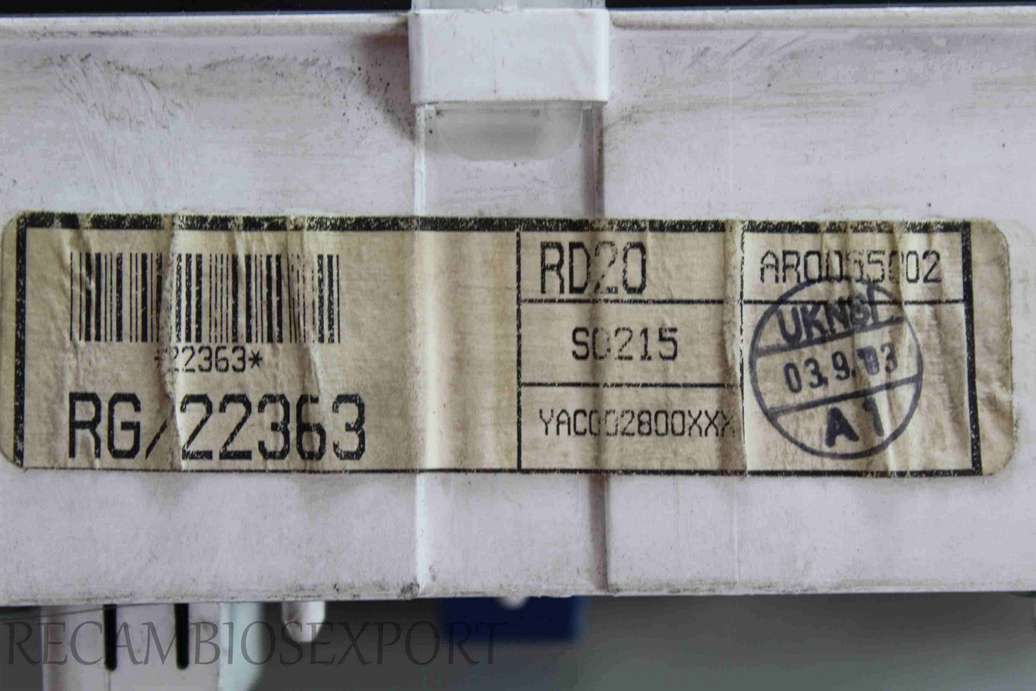 Cuadro de instrumentos Rover 25 YAC002800XXX AR0055002 RD20 - foto 2