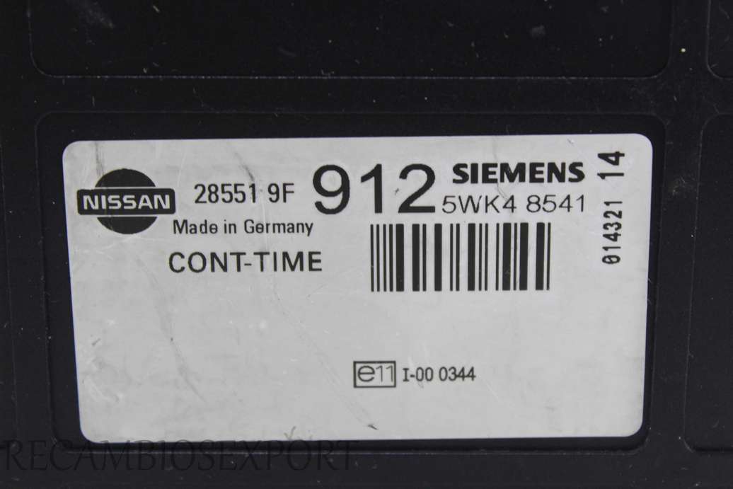 Dispositivo de control cierre centralizado Nissan Terrano 285519F912 285519F 912 Siemens 5WK48541 5WK4 8541 - foto 2