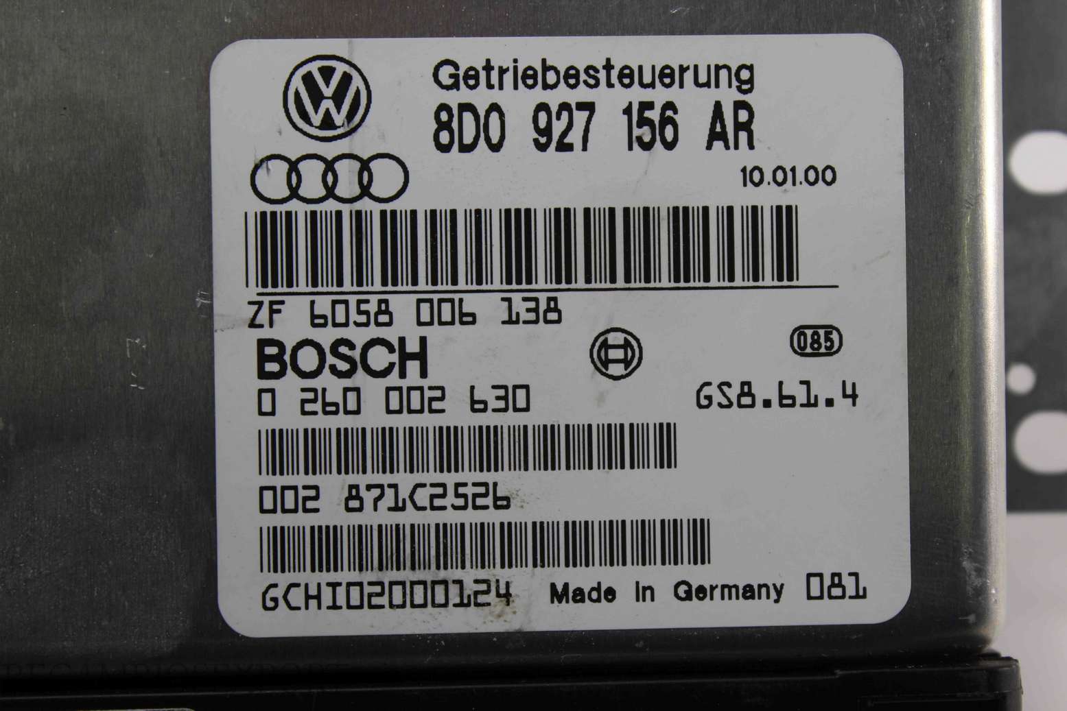 Centralita del motor VW Passat 8D0927156AR 8D0 927 156 AR Bosch 0260002630 0 260 002 630 - foto 2