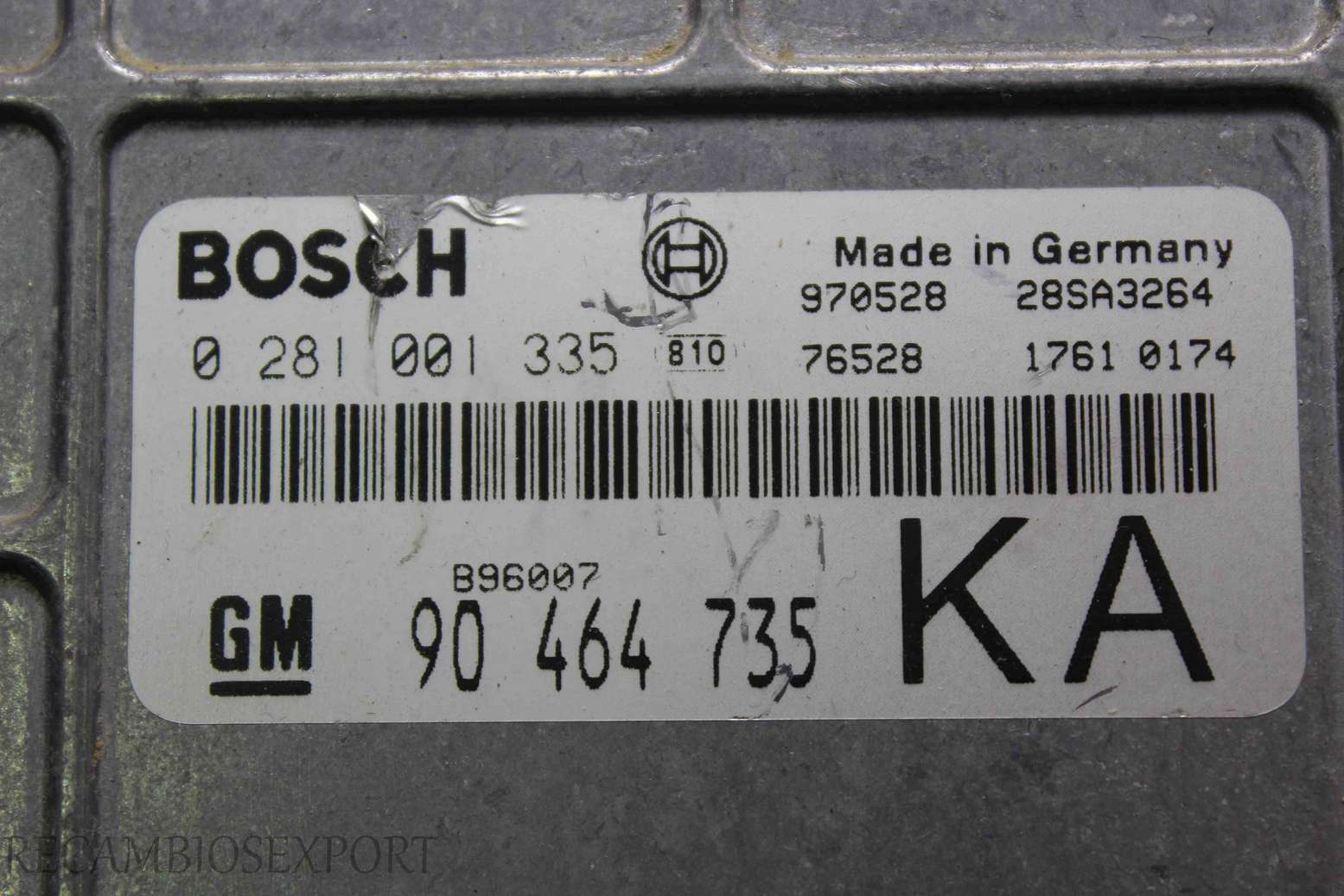 Centralita del motor Opel Vectra B 90464735KA 90464735 KA 90 464 735 KA Bosch 0281001335 0 281 001 335 - foto 2